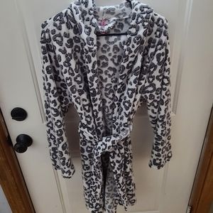 Leopard print bath robe-READY TO SHIP!